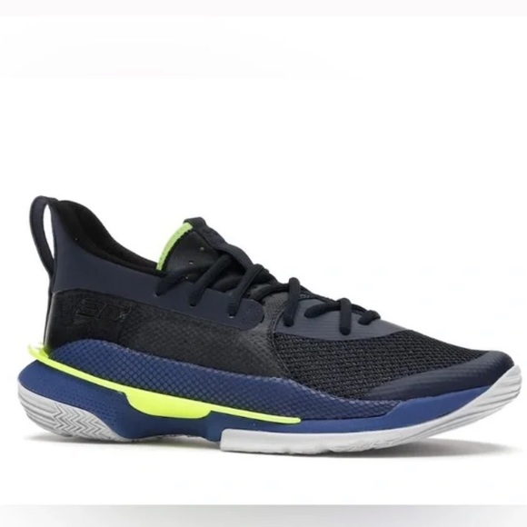 Under Armour Other - Under Armour Curry 7 Dub Nation Navy Basketball Tennis Shoe Boys Size 4Y Sneaker